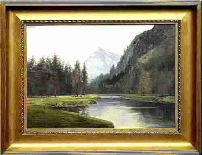 George Melvin Rennie Oil on Canvas George Melvin Rennie Antique Art 3