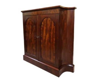 Regency Mahogany Side Cabinet regency Antique Cabinets 4