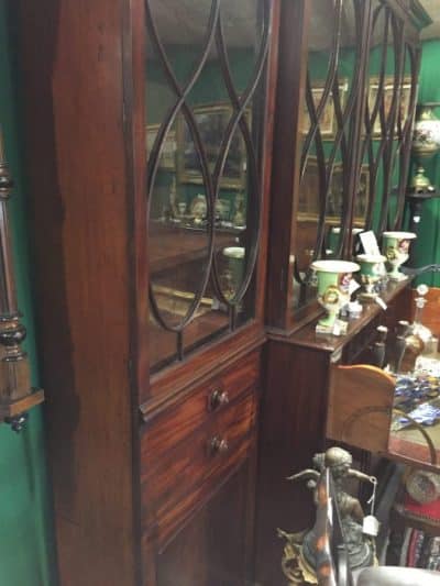SOLD Georgian Breakfront Secretaire Bookcase - Image 11