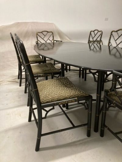Chinese Chippendale inspired dining suite - Image 5
