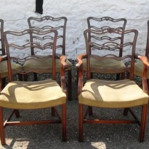 Set 6 Victorian Mahogany ladder back chairs Antique Antique Chairs