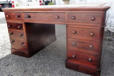 SOLD Victorian mahogany partners desk 19th century Antique Desks 4