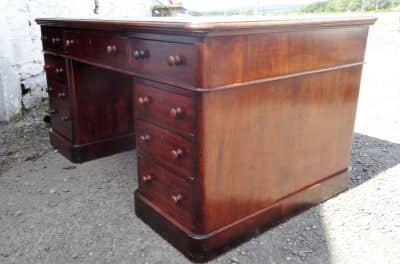 SOLD Victorian mahogany partners desk 19th century Antique Desks 5