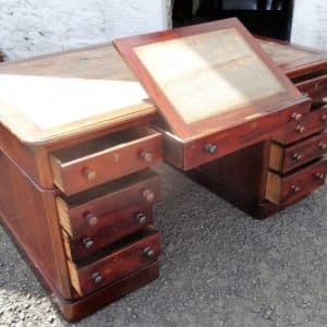 SOLD Victorian mahogany partners desk 19th century Antique Desks