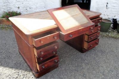 SOLD Victorian mahogany partners desk 19th century Antique Desks 3