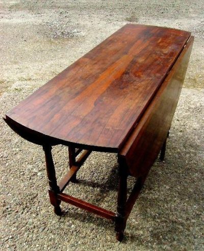 SOLD Large Victorian rosewood gateleg table 19th century Antique Furniture 3