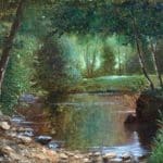 SOLD . Charles Edmond Rene His (Oil on Canvas) Charles Edmond Rene His Antique Art