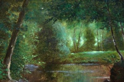 SOLD . Charles Edmond Rene His (Oil on Canvas) - Image 2