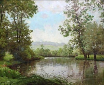 Charles Edmond Rene His. (1877-1960) Oil Painting