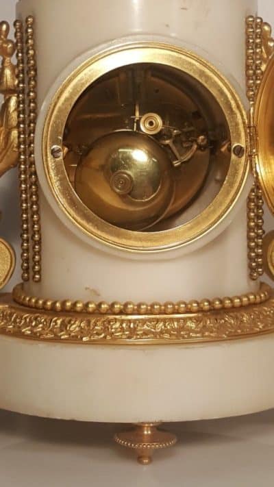 French marble ormolu mantel clock, Antiques Scotland Antique Clocks 14