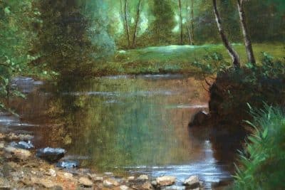 SOLD . Charles Edmond Rene His (Oil on Canvas) - Image 3