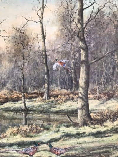 Mervyn Goode (British b.1948) HUGE Oil Painting " Breaking Cover" - Image 3