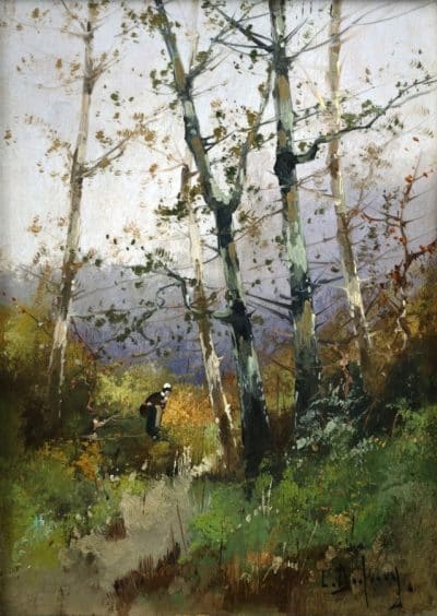 SOLD Eugene Galien Laloue (1854-1941) Oils (PAIR) - Image 2