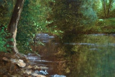 SOLD . Charles Edmond Rene His (Oil on Canvas) - Image 4