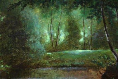 SOLD . Charles Edmond Rene His (Oil on Canvas) - Image 5