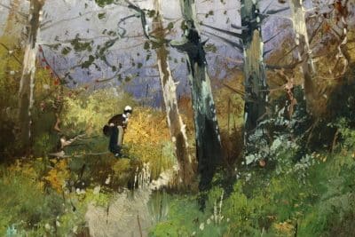 SOLD Eugene Galien Laloue (1854-1941) Oils (PAIR) - Image 4