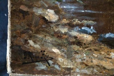 SOLD . Charles Edmond Rene His (Oil on Canvas) - Image 6