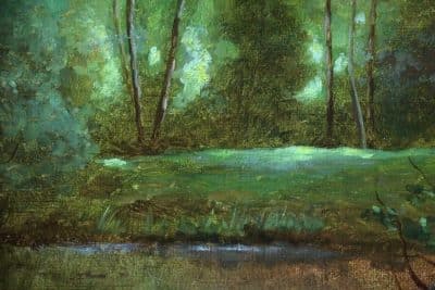 SOLD . Charles Edmond Rene His (Oil on Canvas) - Image 8
