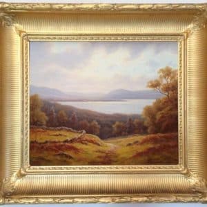 Everett Watson Mellor. (Oil on canvas) Loch Lomond Antiques Scotland Antique Art
