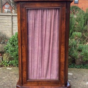 Victorian Burr Walnut side cabinet Andrew Christie Antique Cabinets