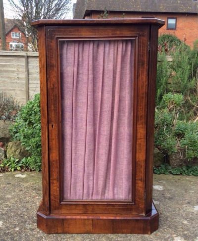 Victorian Burr Walnut side cabinet Andrew Christie Antique Cabinets 3