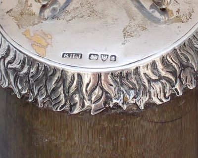 Silver Mounted Horse Hoof Paperweight Antiques Scotland Bronzes Silver Metals 5