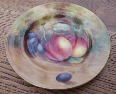 SOLD Worcester Fruits 6″ Plate signed by E. Townsend Antiques Scotland Antique Art 3