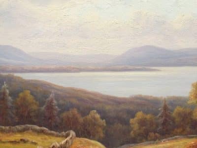 Everett Watson Mellor. (Oil on canvas) Loch Lomond Antiques Scotland Antique Art 6