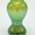Loetz Papillion creta bulbous vase Antiques Scotland Collectors Glass