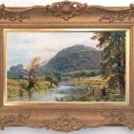 English School Oil’d Board Scottish Landscape Antique Antique Art
