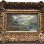 C.B.MITCHELL, Scottish Oil on Canvas LOCH LUBNAIG 19th century Antique Art