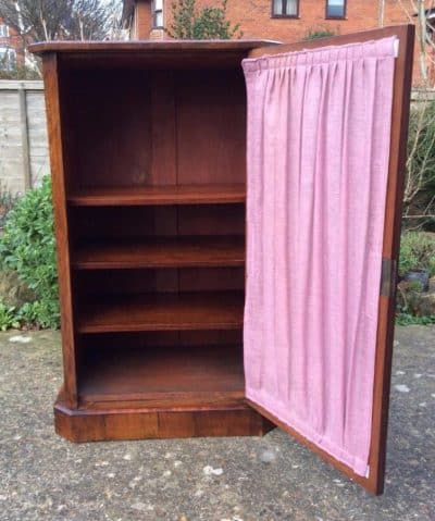 Victorian Burr Walnut side cabinet Andrew Christie Antique Cabinets 5