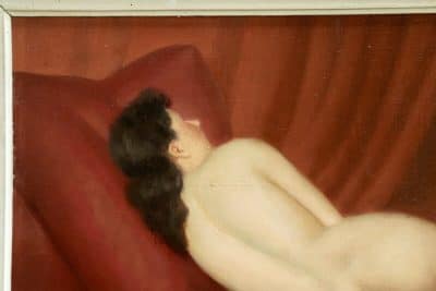 MAURICE BRIARD 1881-1957 Nude Oil Painting - Image 3