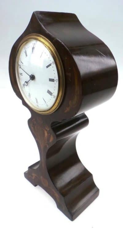 SOLD Edwardian mahogany tulip mantle clock - Image 3