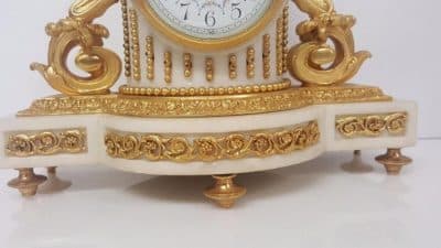 French marble ormolu mantel clock, Antiques Scotland Antique Clocks 7
