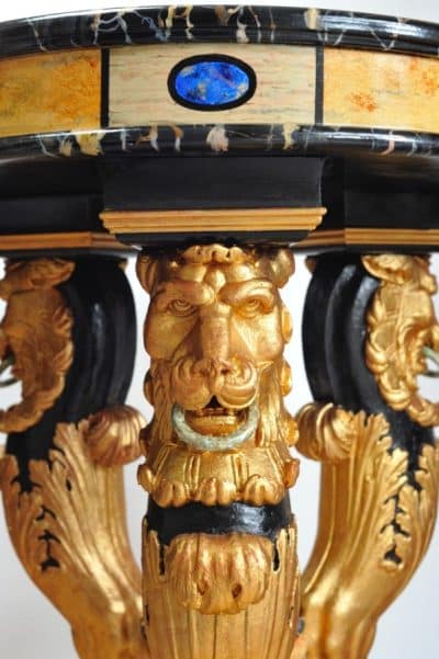 Fine Giltwood Marbled Topped Specimen Table Antiques Scotland Antique Art 4