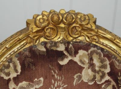 19th century French gilt occasional parlour chair - Image 6