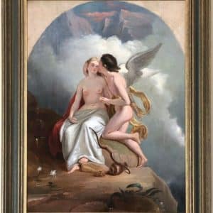 Thomas Uwins R.A. (1782–1857) Oil painting. 19th century Antique Art