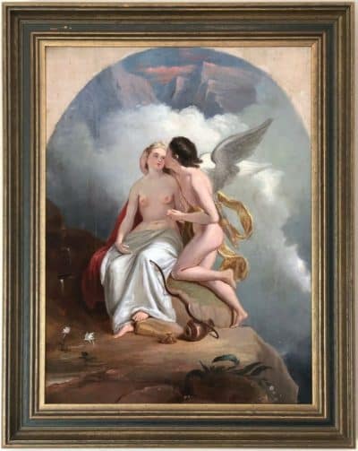 Thomas Uwins R.A. (1782–1857) Oil painting. 19th century Antique Art 3