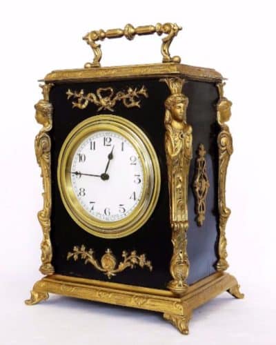 19th century French ormolu bracket clock - Image 4