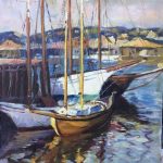 Emile A Gruppe. American Impressionist Oil painting. Andrew Christie Antique Art