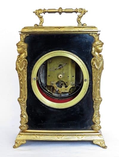 19th century French ormolu bracket clock - Image 7