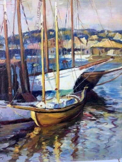 Emile A Gruppe. American Impressionist Oil painting. Andrew Christie Antique Art 4