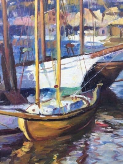 Emile A Gruppe. American Impressionist Oil painting. Andrew Christie Antique Art 5