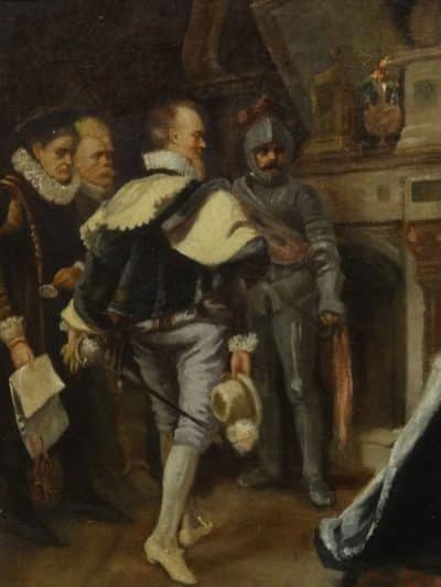 Queen Mary of Scotland, 19th cent Oil painting on canvas - Image 6