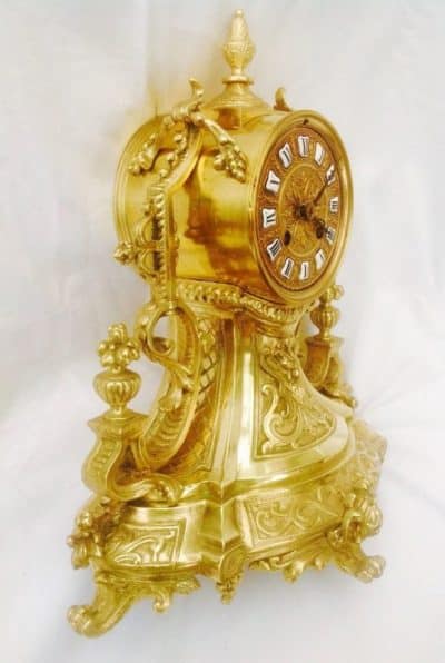 SOLD 19th cent French ornate mantle clock 19th century Antique Clocks 3