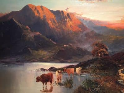 SOLD Gustave de Breanski. Highland landscape Oil Painting - Image 2