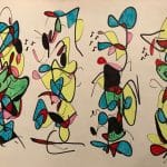 SOLD Walter Battiss mixed medium (1906-1982) Antiques Scotland Antique Art