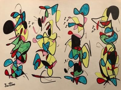 SOLD Walter Battiss mixed medium (1906-1982)