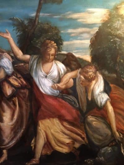 SOLD Atelier Dagher. Huge Oil on Canvas. Louvre old master copyist. - Image 5